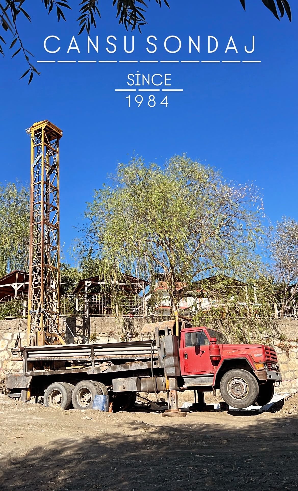 Cansu Sondaj 1984 yazılı görselde kırmızı sondaj aracı